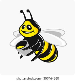 Bee, honey  vector