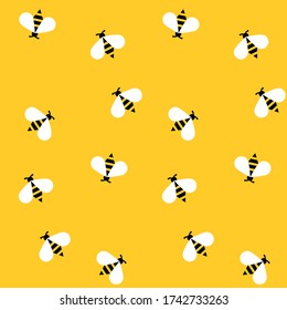 Bee and honey vector line icons set