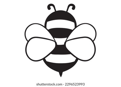 Bee, Honeybee, Handwritten Bee, Bumble Bee Svg, Honey bee, insect, animal, flying, fly, cute, wings, wing, bumblebee, bumble, honeybee, bug, black svg