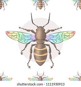 Bee Honeybee pattern