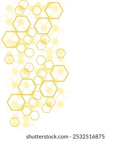 Bee Honeycomb Background Vector Design.