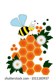 bee honeycomb flowers book
