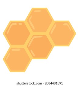 bee honeycomb with honey icon