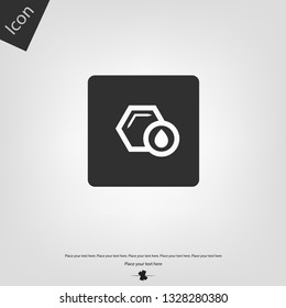 Bee honeycomb icon