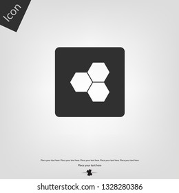 Bee honeycomb icon
