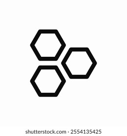 bee honeycomb icon sign vector