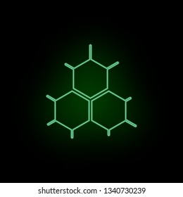 Bee, honeycomb, smart, icon, neon .Biotechnology and Science, Chemical laboratory. Can be used for infographic and presendation - Vector icon