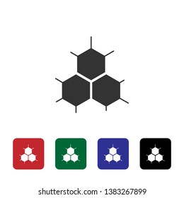 Bee, honeycomb, smart vector icon. Simple element illustration from biotechnology concept. Bee, honeycomb, smart vector icon. Bioengineering vector Illustration.