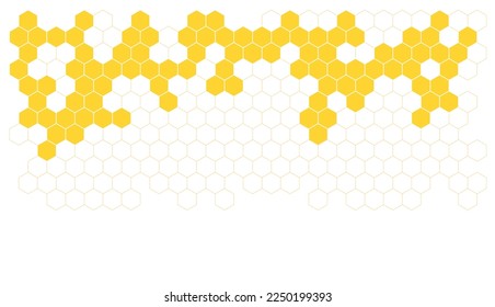 Bee honeycomb vector background honey illustration. Beehive honeycomb vector abstract cartoon pattern design