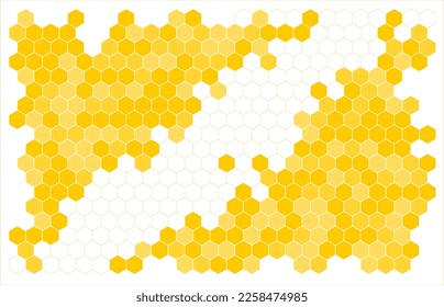 Bee honeycomb vector background honey illustration. Beehive honeycomb vector abstract cartoon pattern design