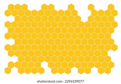 Bee honeycomb vector background honey illustration. Beehive honeycomb vector abstract cartoon pattern design.