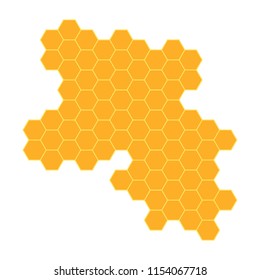 bee honeycomb- vector illustration