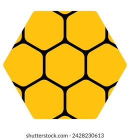 Bee honeycombs. Insects, honey, royal jelly, sample, pattern, sweet, natural, floral, dietary, dessert, nature, apiary, beehive, apitherapy, beekeeping, black, colorful, golden. Vector illustration