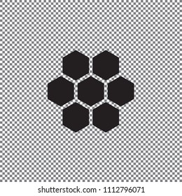 Bee honeycombs vector illustration
