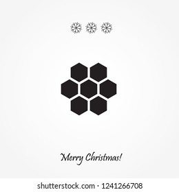 Bee honeycombs vector illustration