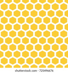  bee honeycombs. yellow and white, texture. Abstract seamless pattern .Vector illustration.