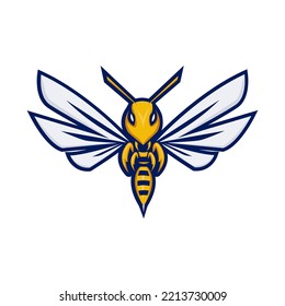 Bee or Hornet Mascot Logo, Bee or Hornet E sport Logo Template