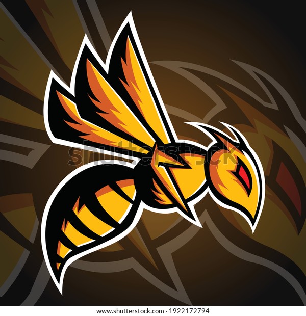 Bee or Hornet Mascot Logo, Bee or Hornet Esport\
Logo Template