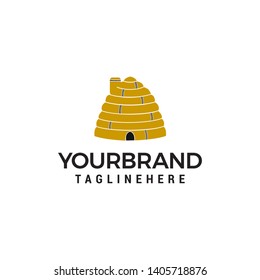 bee house logo design concept template vector