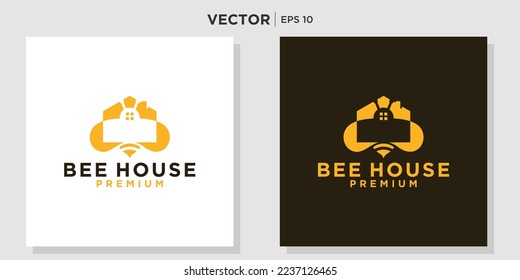 Bee house logo suitable for company