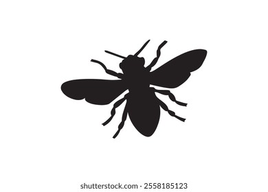 bee icon, black razor style