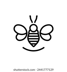 Bee icon design template illustration isolated