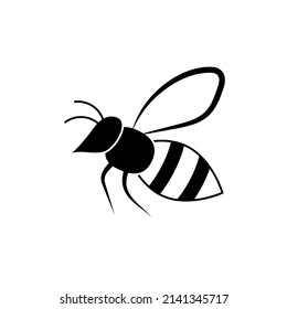 Bee icon design template vector isolated illustration