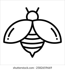 Bee Icon Element For Design