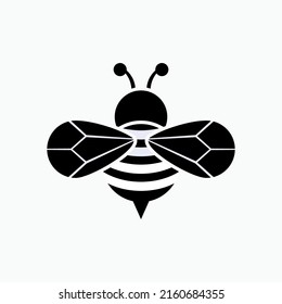 Bee Icon. Honeybee Symbol - Vector.