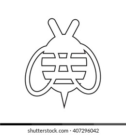 Bee Icon Illustration design