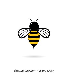 Bee icon illustration Logo Vector