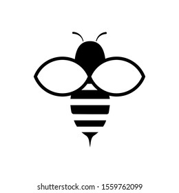 Bee icon illustration Logo Vector