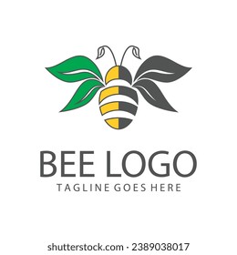 bee icon illustration on the white background