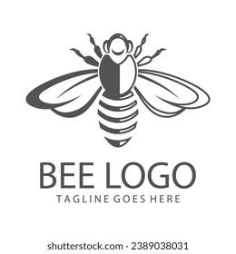 bee icon illustration on the white background