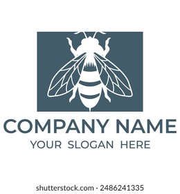 bee icon illustration on the white background