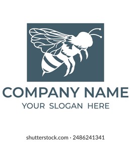 bee icon illustration on the white background