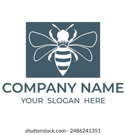 bee icon illustration on the white background
