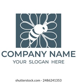 bee icon illustration on the white background
