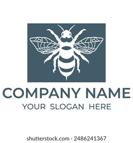 bee icon illustration on the white background