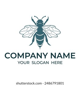 bee icon illustration on the white background