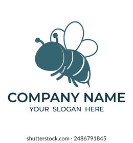 bee icon illustration on the white background