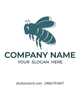 bee icon illustration on the white background