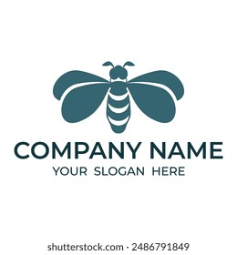 bee icon illustration on the white background