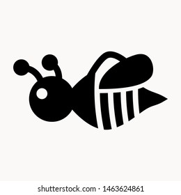bee icon isolated sign symbol vector illustration - vector 