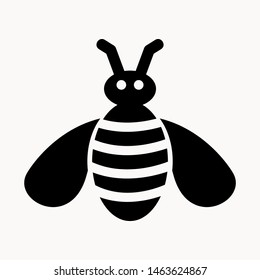 bee icon isolated sign symbol vector illustration - vector 