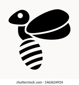 bee icon isolated sign symbol vector illustration - vector 