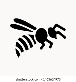 bee icon isolated sign symbol vector illustration - vector 