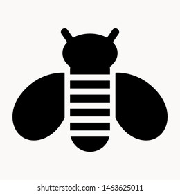 bee icon isolated sign symbol vector illustration - vector 