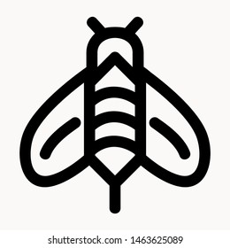 bee icon isolated sign symbol vector illustration - vector 