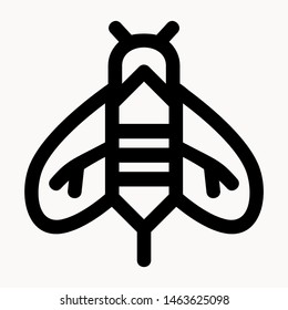 bee icon isolated sign symbol vector illustration - vector 